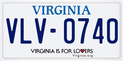 VA license plate VLV0740