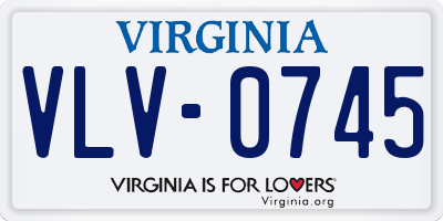 VA license plate VLV0745