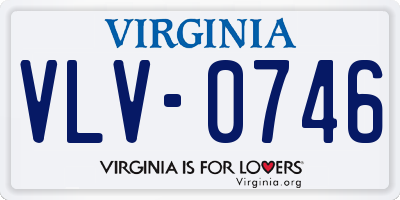 VA license plate VLV0746