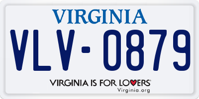 VA license plate VLV0879