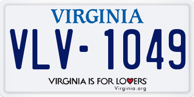 VA license plate VLV1049
