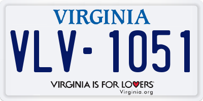 VA license plate VLV1051