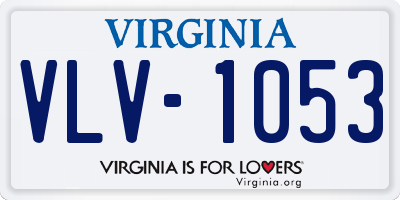 VA license plate VLV1053