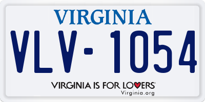 VA license plate VLV1054