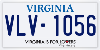 VA license plate VLV1056