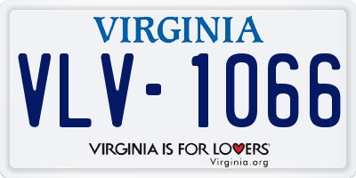 VA license plate VLV1066