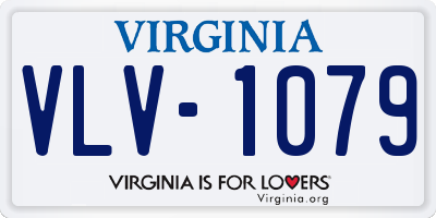 VA license plate VLV1079