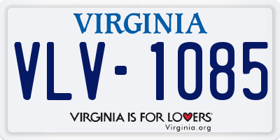VA license plate VLV1085