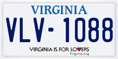 VA license plate VLV1088
