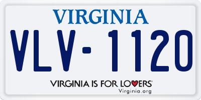 VA license plate VLV1120