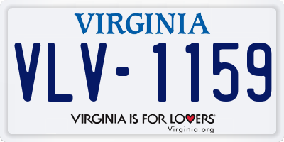 VA license plate VLV1159