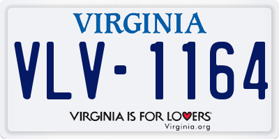 VA license plate VLV1164