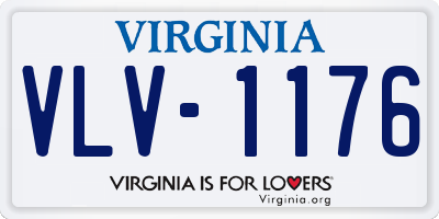 VA license plate VLV1176
