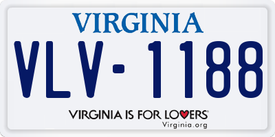 VA license plate VLV1188