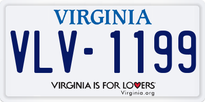 VA license plate VLV1199