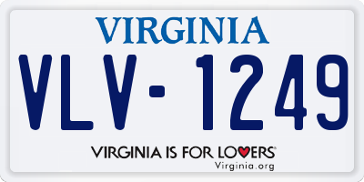 VA license plate VLV1249