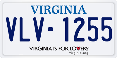 VA license plate VLV1255