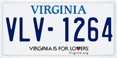 VA license plate VLV1264