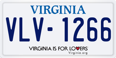 VA license plate VLV1266