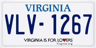 VA license plate VLV1267