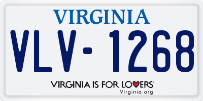 VA license plate VLV1268
