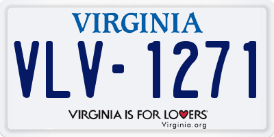 VA license plate VLV1271