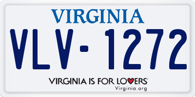 VA license plate VLV1272