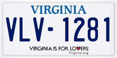 VA license plate VLV1281