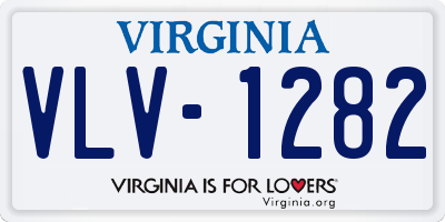 VA license plate VLV1282