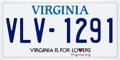 VA license plate VLV1291