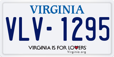 VA license plate VLV1295