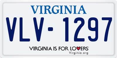 VA license plate VLV1297