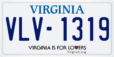 VA license plate VLV1319