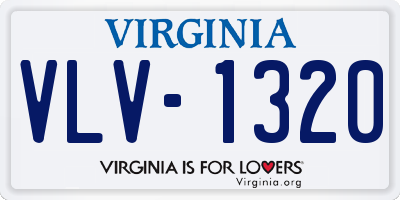 VA license plate VLV1320