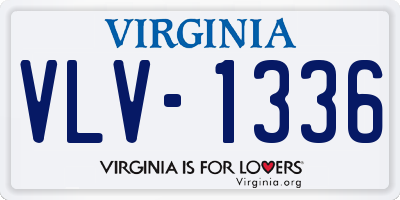VA license plate VLV1336