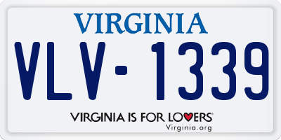 VA license plate VLV1339