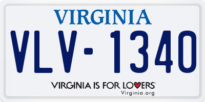 VA license plate VLV1340