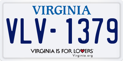 VA license plate VLV1379