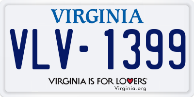 VA license plate VLV1399