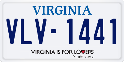 VA license plate VLV1441