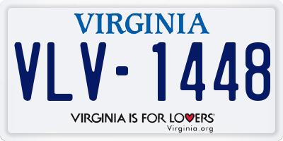 VA license plate VLV1448