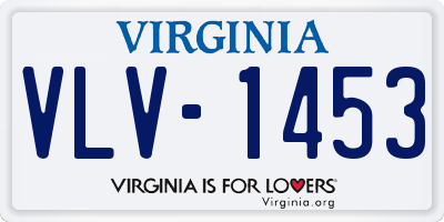 VA license plate VLV1453