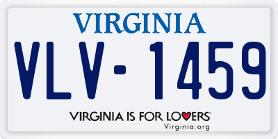 VA license plate VLV1459