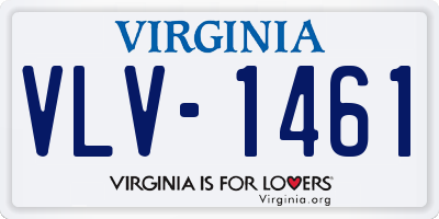 VA license plate VLV1461