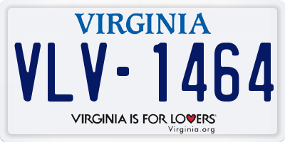 VA license plate VLV1464