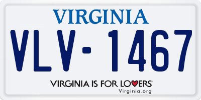 VA license plate VLV1467