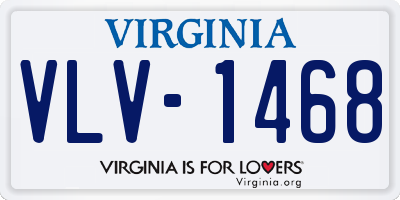 VA license plate VLV1468