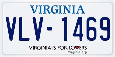 VA license plate VLV1469