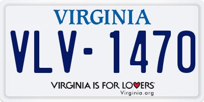 VA license plate VLV1470
