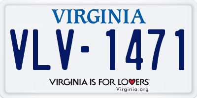 VA license plate VLV1471